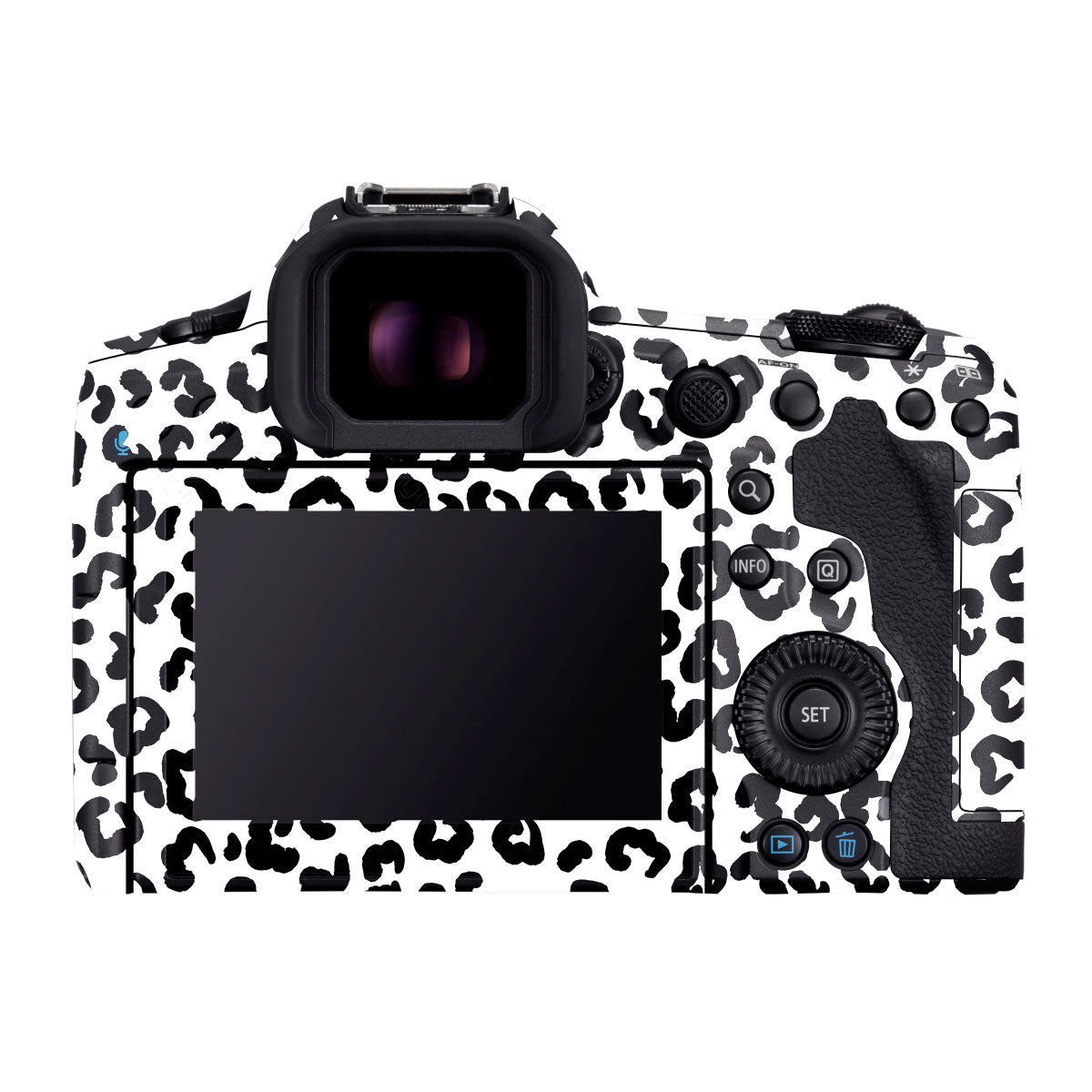 White Leopard Canon EOS R5 Mark II Camera Skins