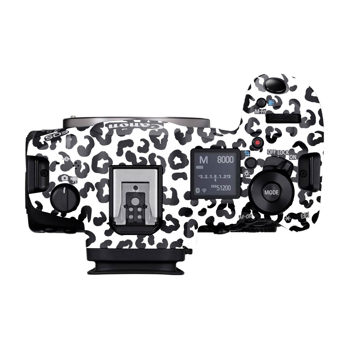 White Leopard Canon EOS R5 Mark II Camera Skins