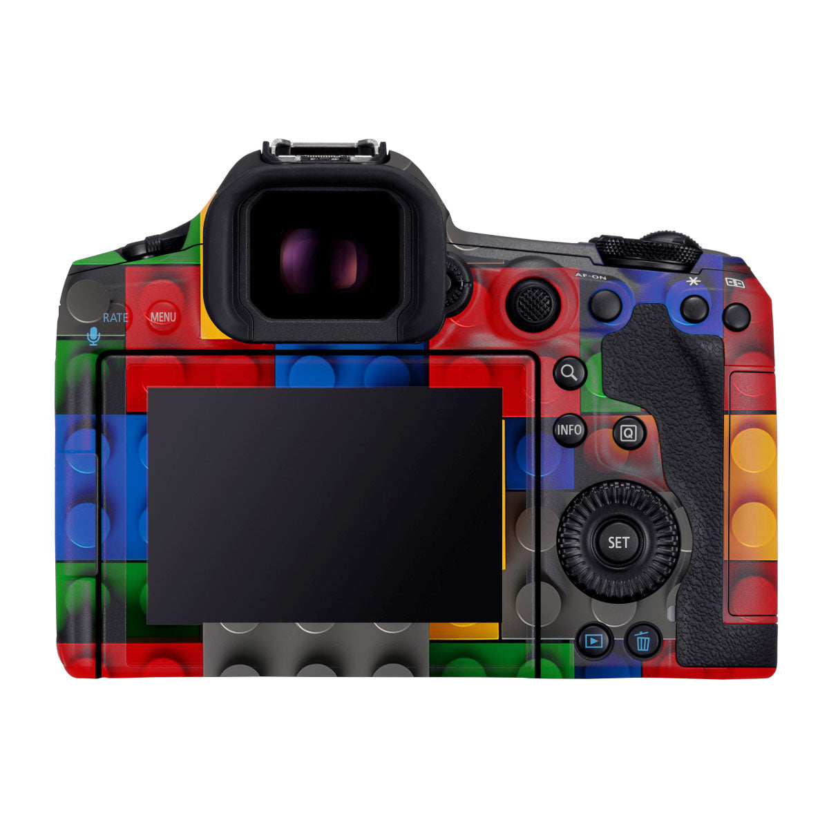 Colorful LEGO Brick Wall Pattern Canon EOS R5 Mark II Camera Skins