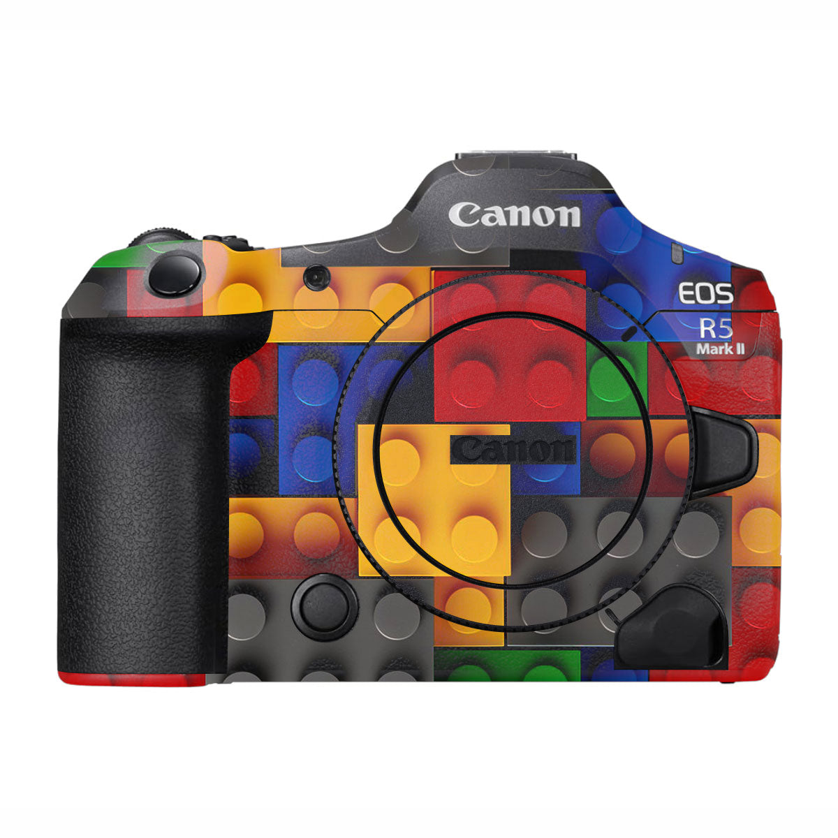 Colorful LEGO Brick Wall Pattern Canon EOS R5 Mark II Camera Skins