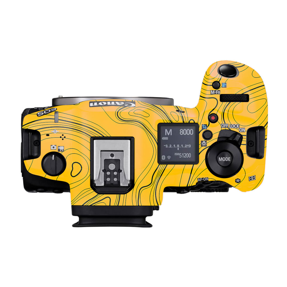 Topographic Map Pattern Canon EOS R5 Mark II Camera Skins