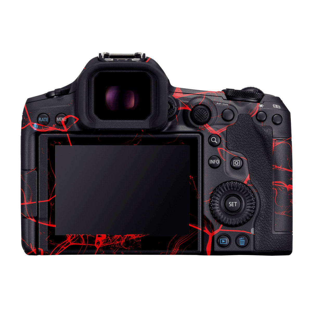 Red Neural Grid Canon EOS R5 Mark II Camera Skins