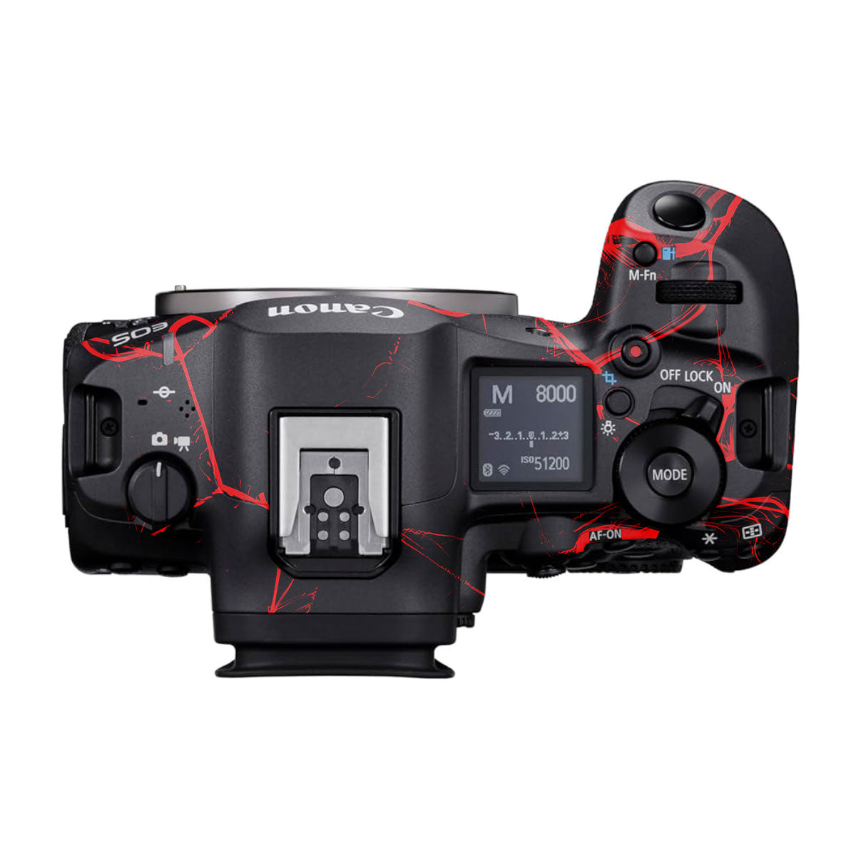 Red Neural Grid Canon EOS R5 Mark II Camera Skins