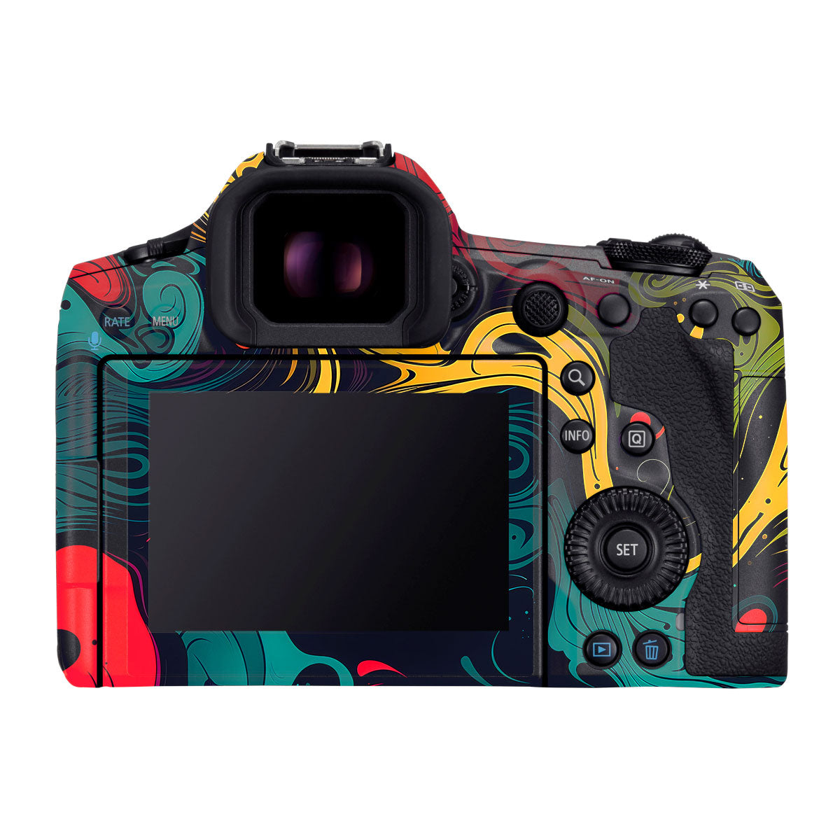 Psychedelic Color Swirl Canon EOS R5 Mark II Camera Skins