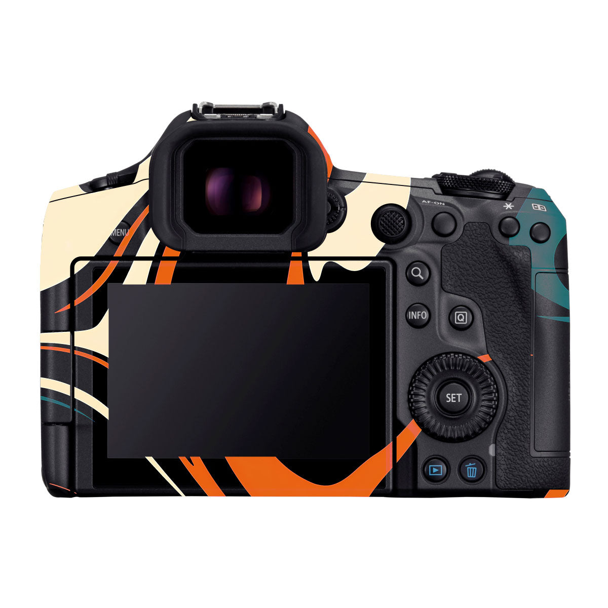 Mid-Century Abstract Swirl Canon EOS R5 Mark II Camera Skins