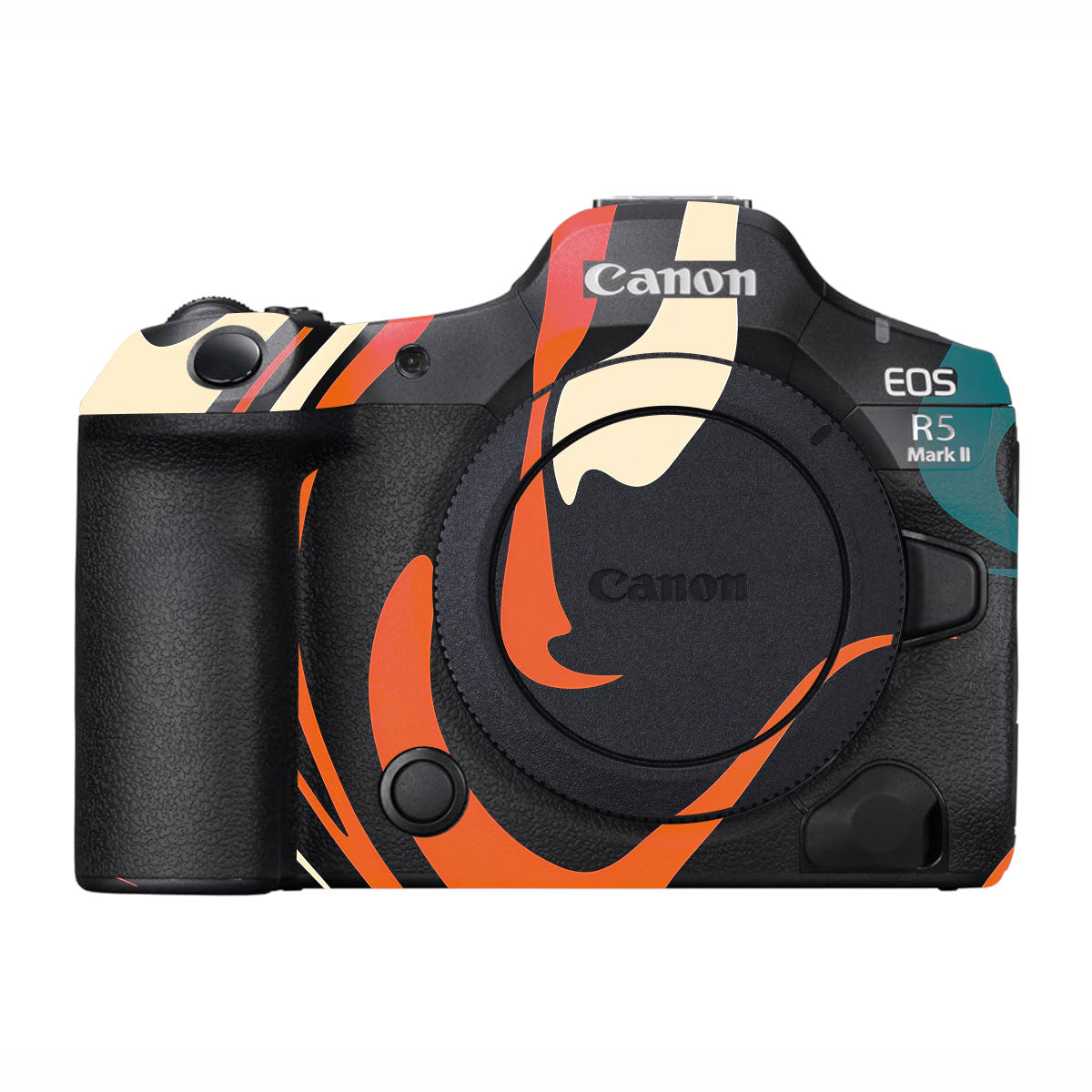 Mid-Century Abstract Swirl Canon EOS R5 Mark II Camera Skins