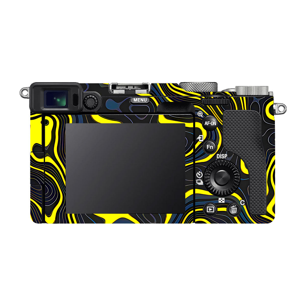 Neon Lava Contours Sony A7 C Camera Skins