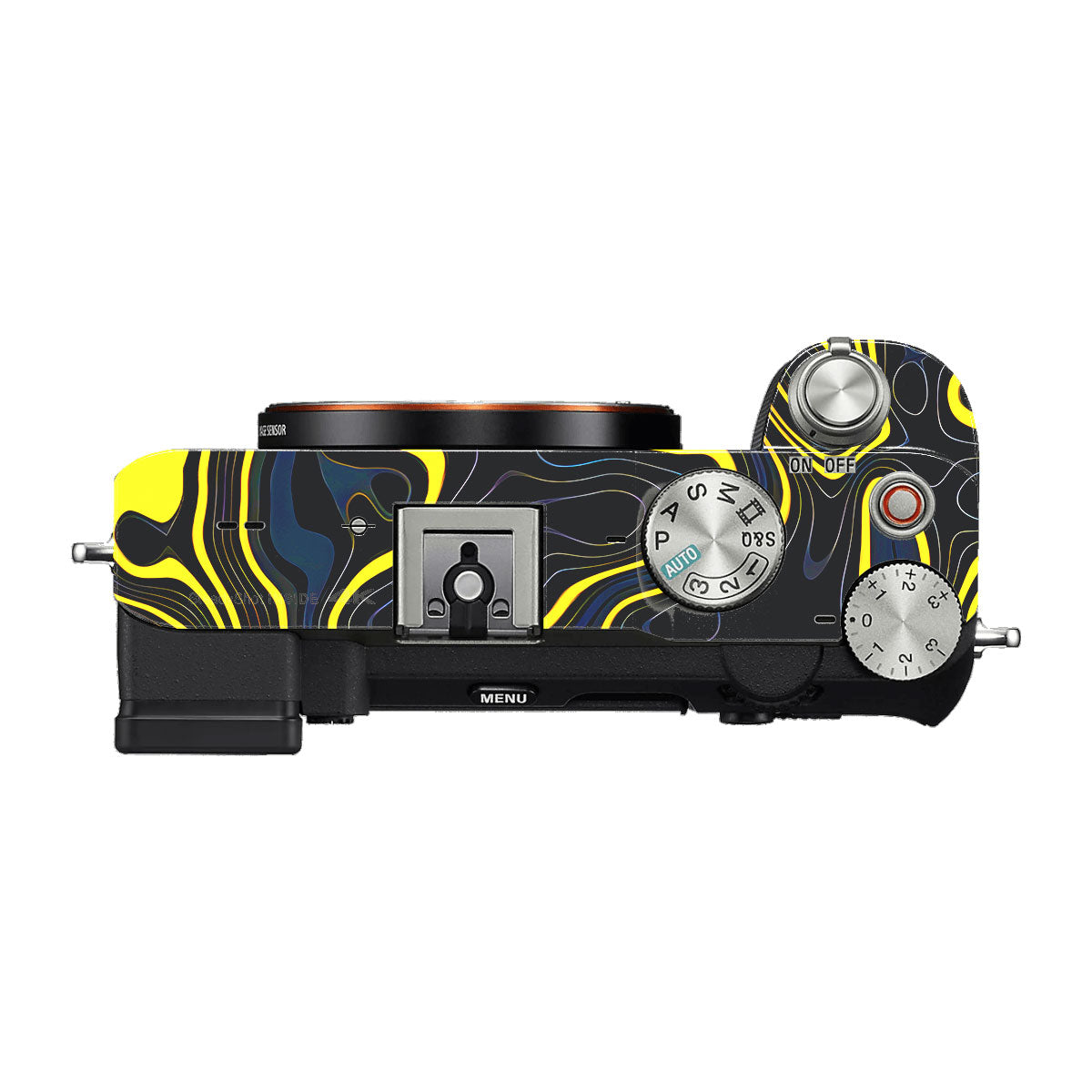 Neon Lava Contours Sony A7 C Camera Skins
