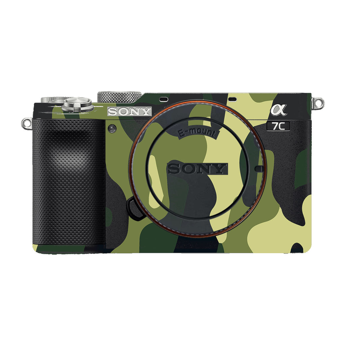 Forest Green Camo Sony A7 C Camera Skins