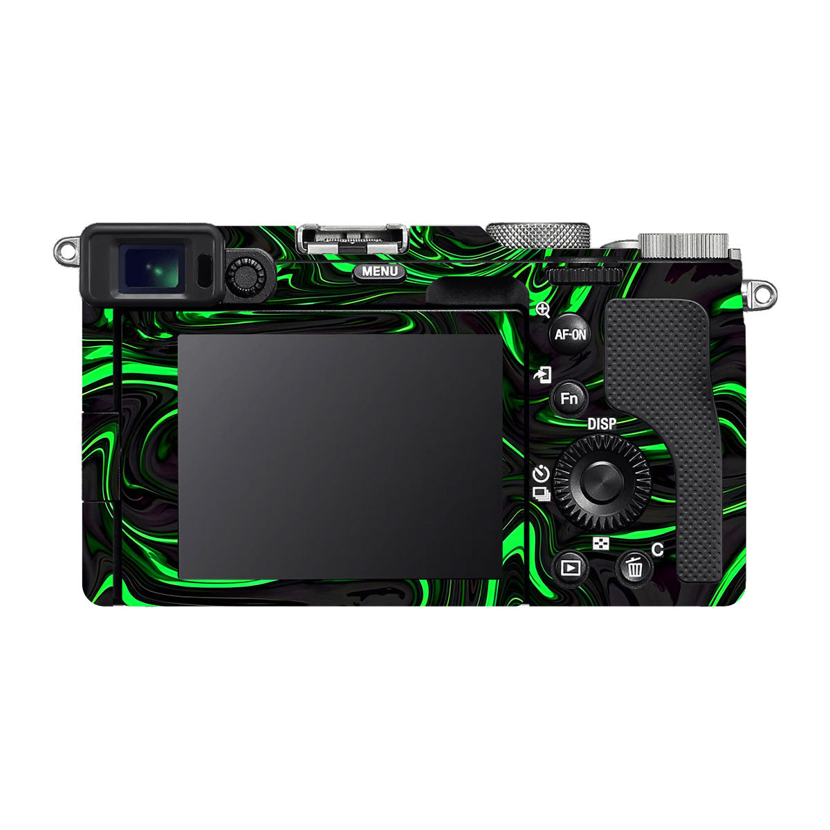Green Liquid Pattern Sony A7 C Camera Skins