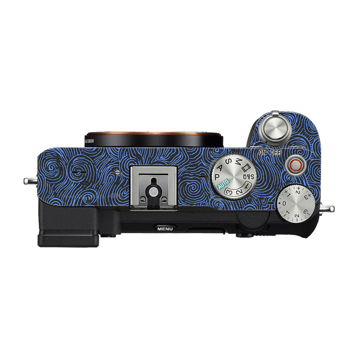 Blue Spirals Sony A7 C Camera Skins