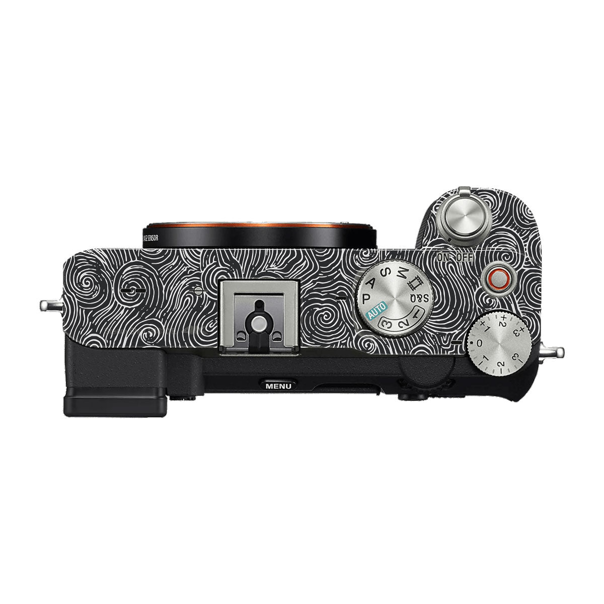 White Spirals Sony A7 C Camera Skins