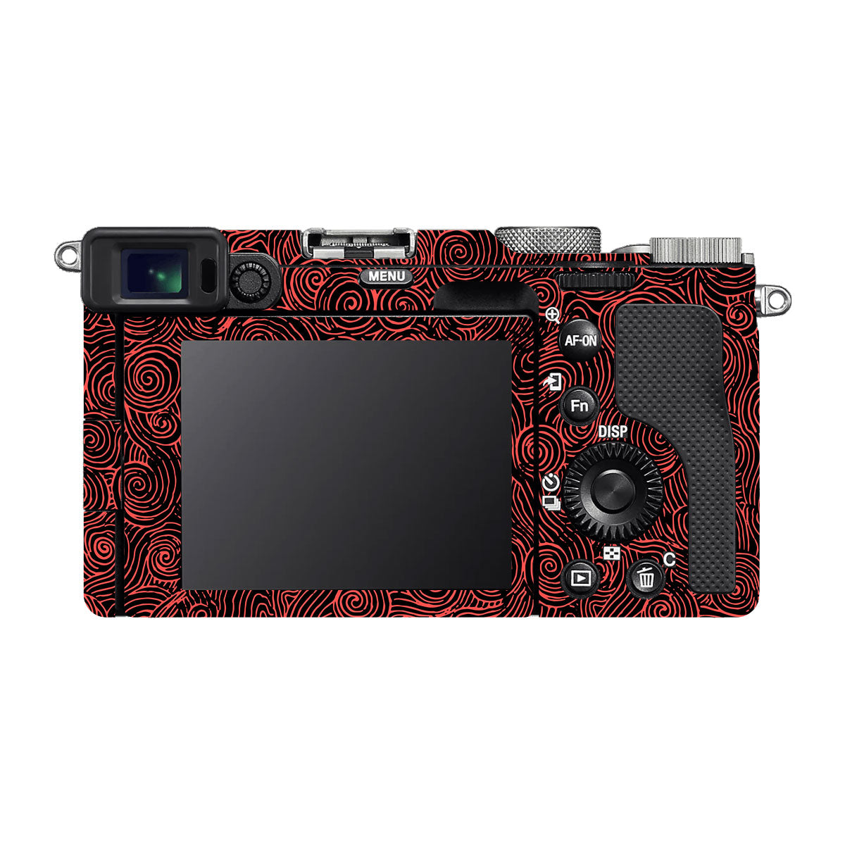Red Spirals Sony A7 C Camera Skins
