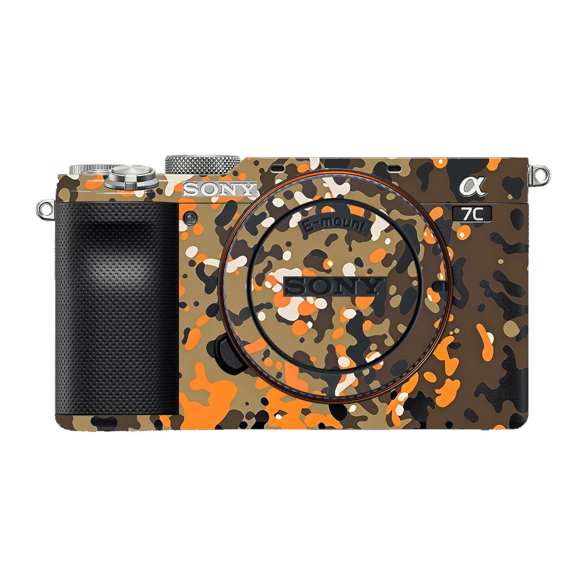 Orange Brown Spot  Sony A7 C Camera Skins