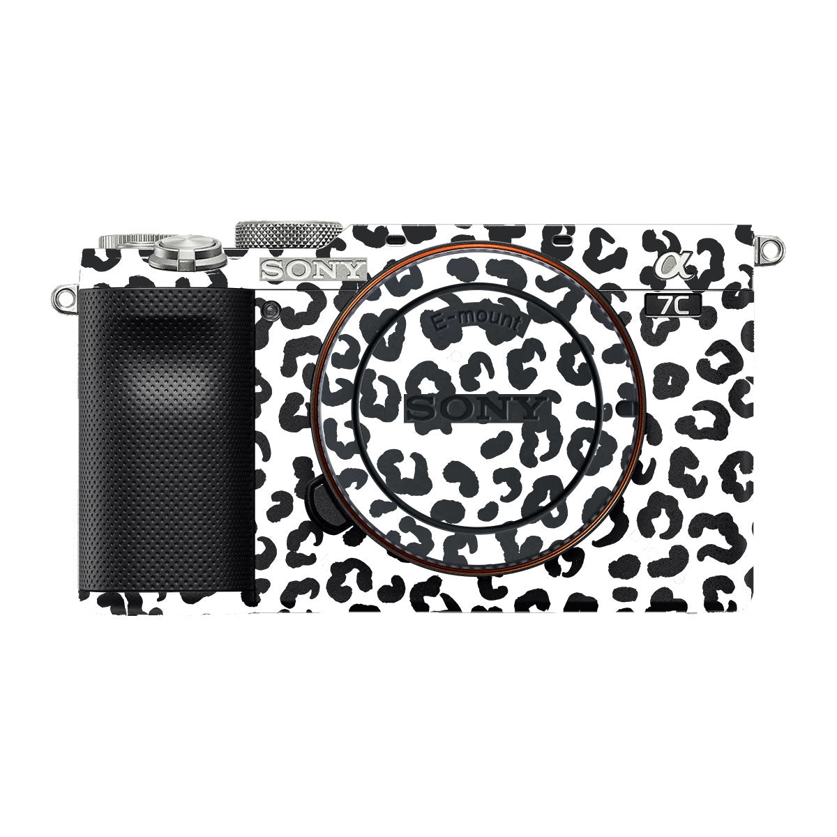 White Leopard Sony A7 C Camera Skins