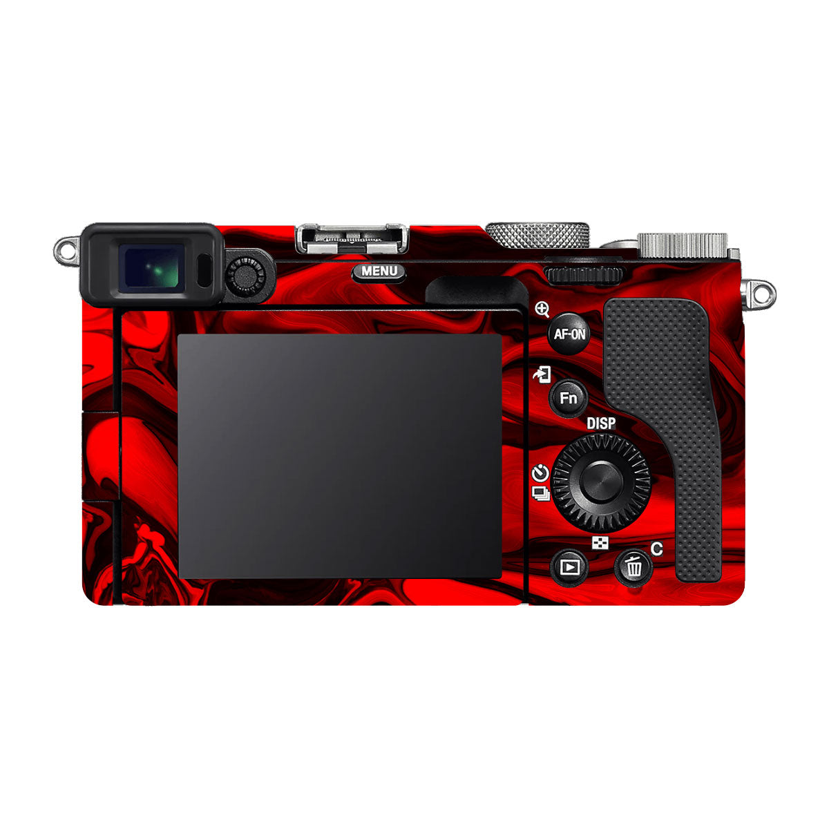 Red Lava Flow Sony A7 C Camera Skins