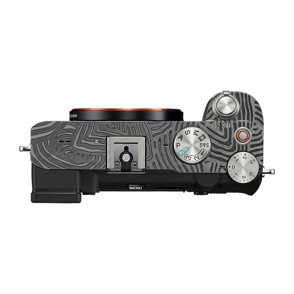 Monochrome Line Maze Sony A7 C Camera Skins