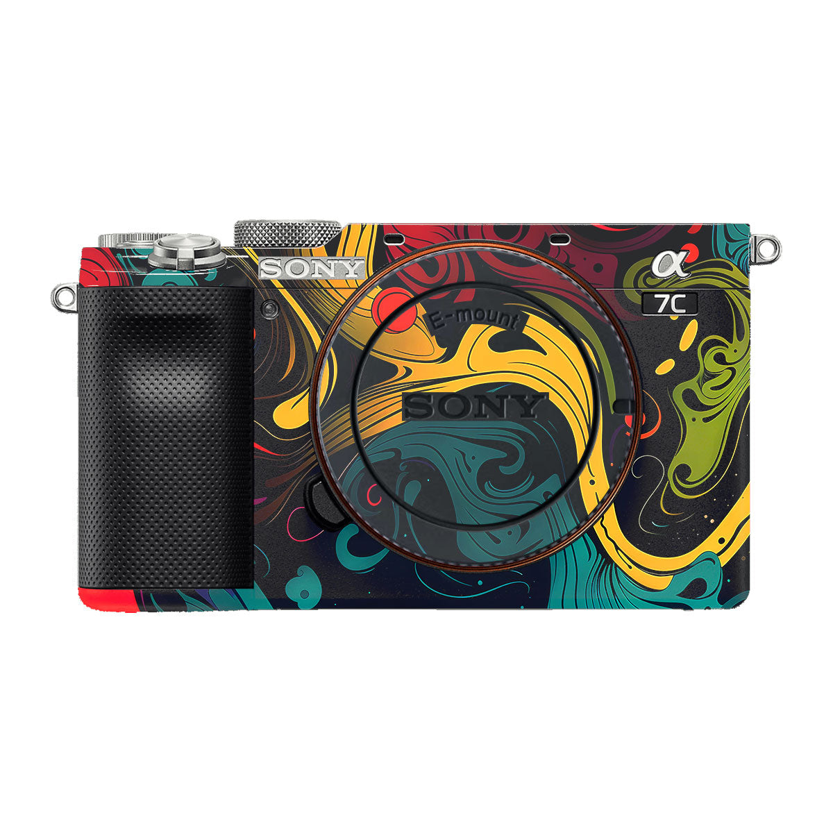 Psychedelic Color Swirl Sony A7 C Camera Skins