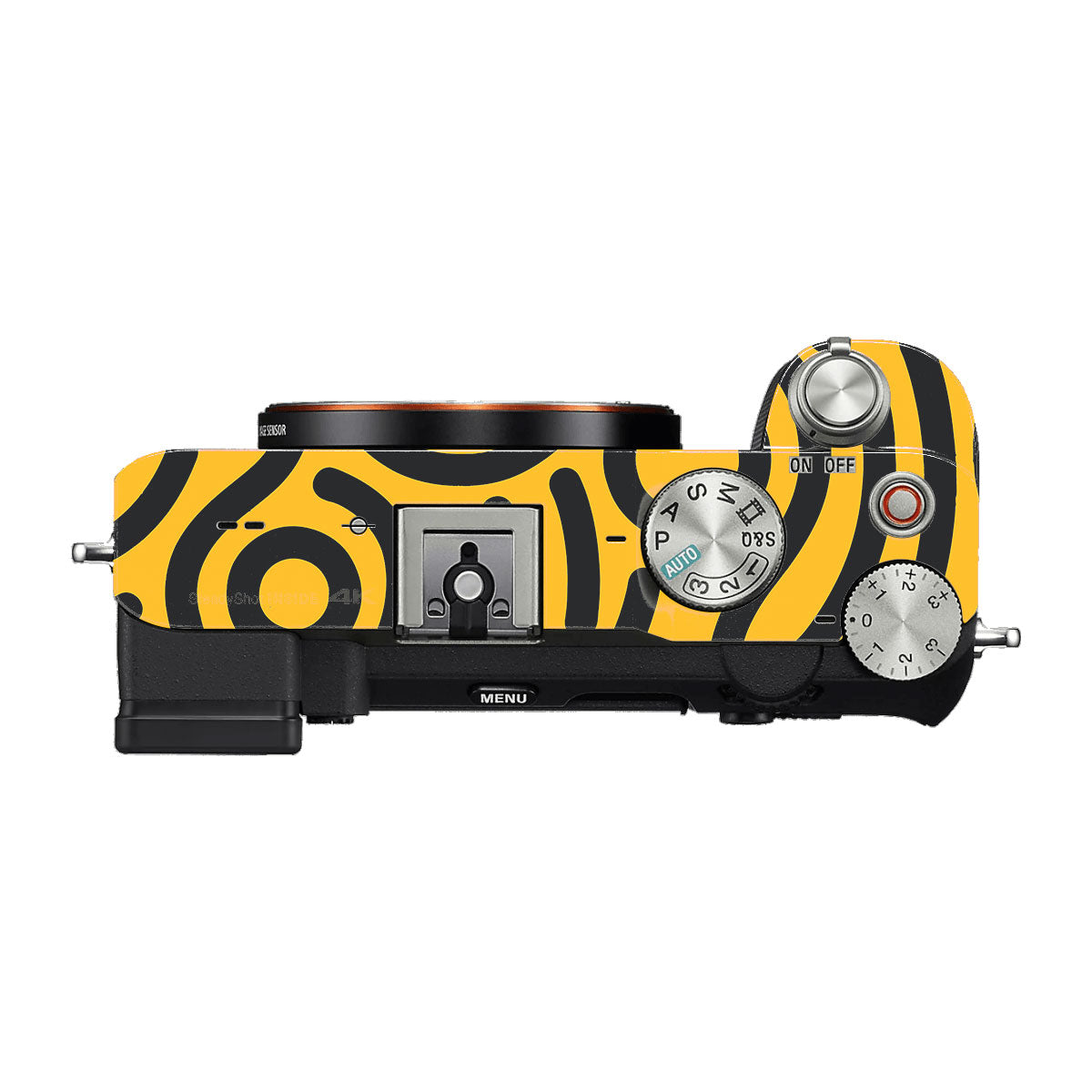 Minimal Yellow Wave Sony A7 C Camera Skins