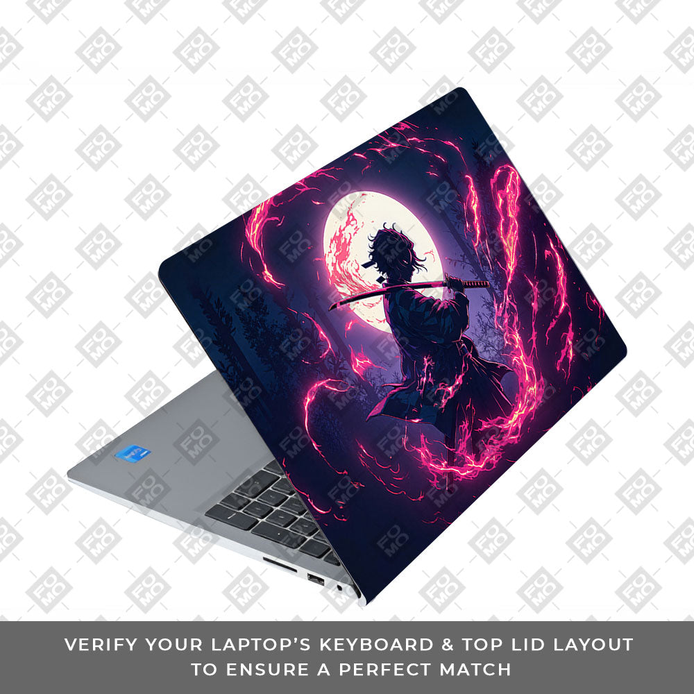 Tanjiro's Flame of Ember Dell Inspiron 3520 Laptop Skin
