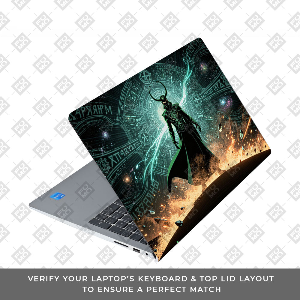 Loki God of Mischief Neon Dell Inspiron 3520 Laptop Skin
