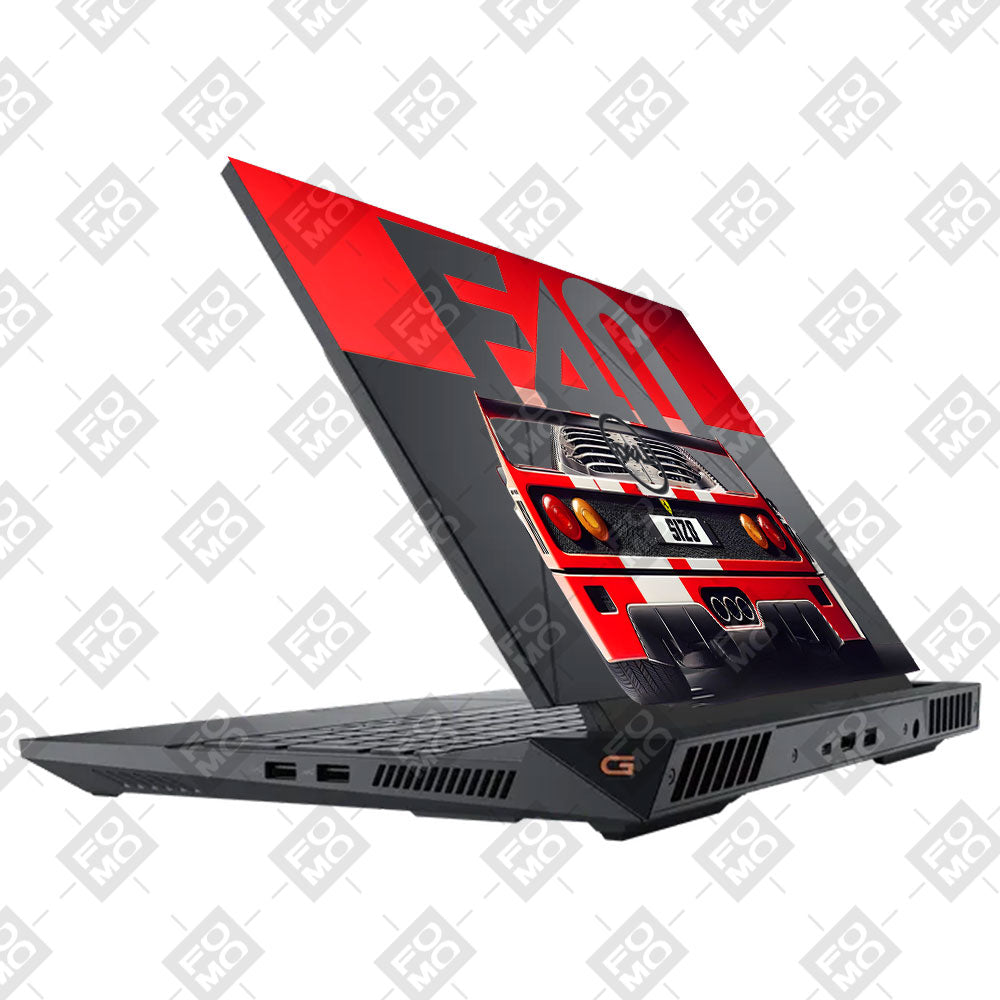 Transparent Ferrari F40 Dell G15 5520, 5530 Laptop Skin