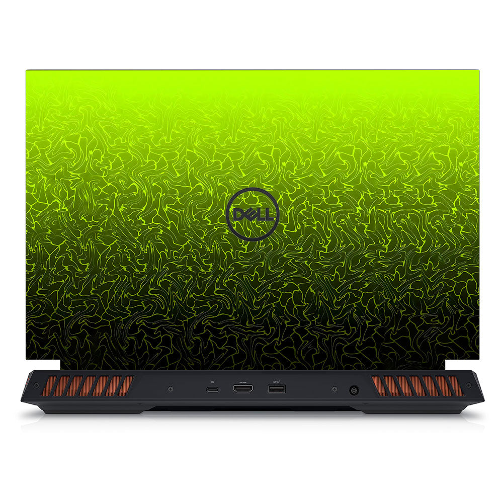 Lime Yellow to Black Gradient Dell G15 5520, 5530 Laptop Skin