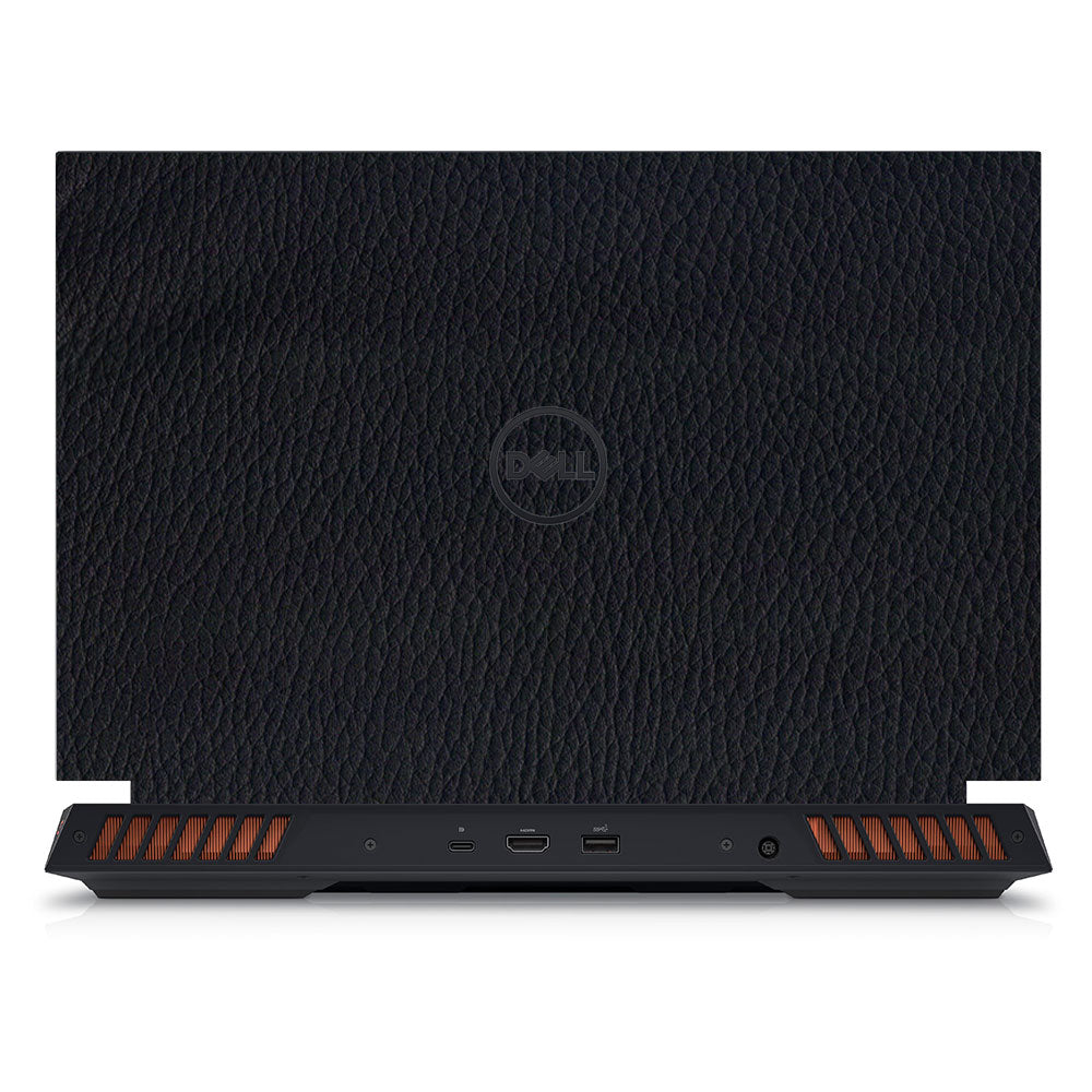 Textured Black Leather Dell G15 5520, 5530 Laptop Skin
