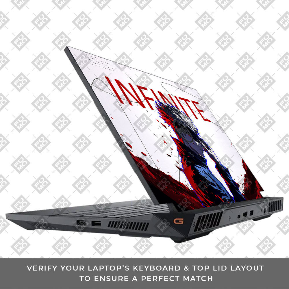 JJK Satoru Gojo Dell G15 5520, 5530 Laptop Skin