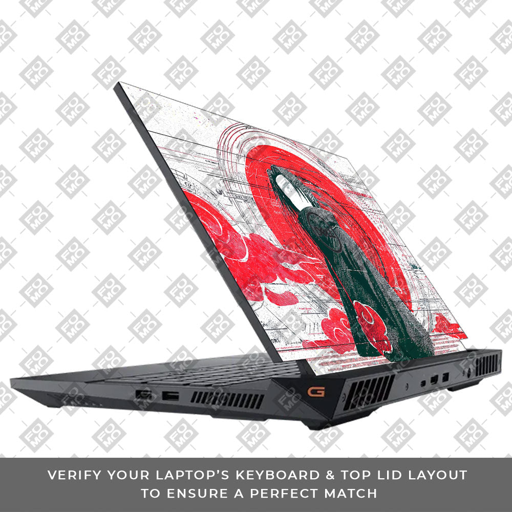 Itachi Uchiha Mark of the Akatsuki Dell G15 5520, 5530 Laptop Skin