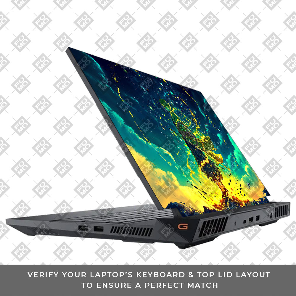 Zenitsu Thunder God Dell G15 5520, 5530 Laptop Skin
