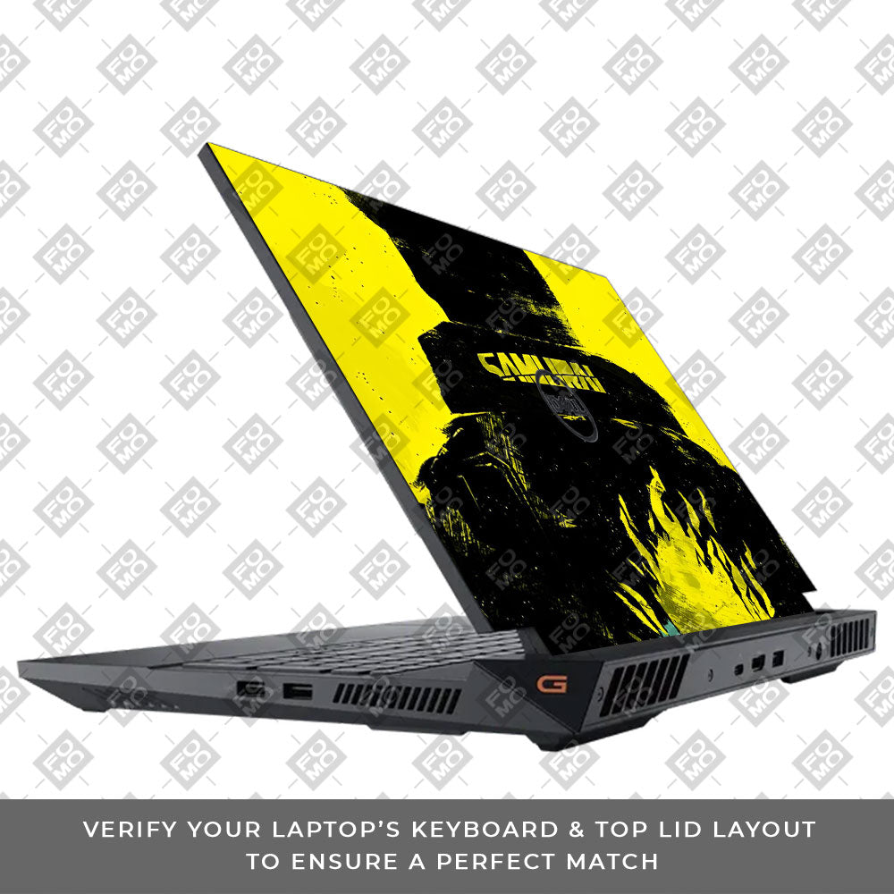 Backlit SAMURAI Jacket Dell G15 5520, 5530 Laptop Skin