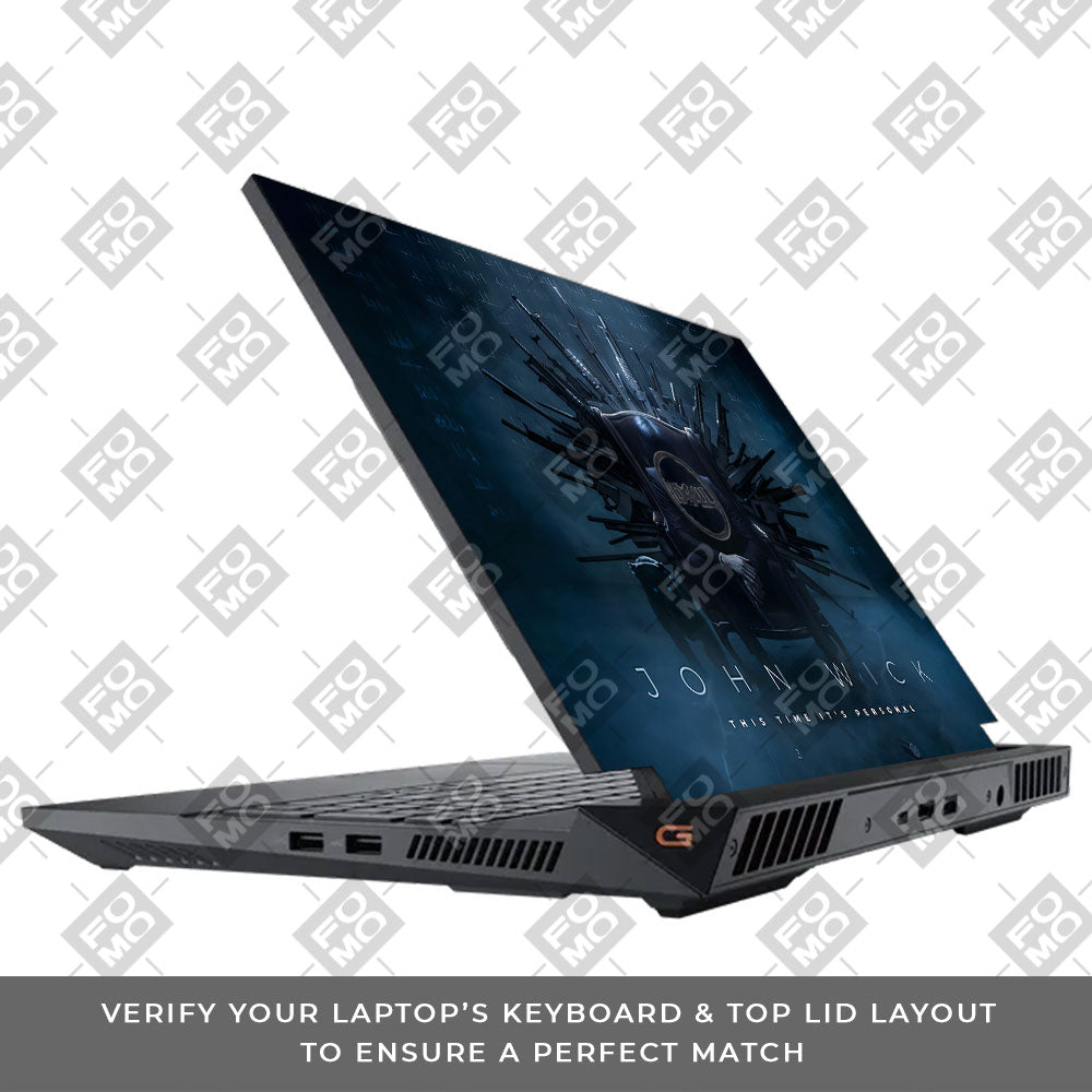 John Wick Assassin Dell G15 5520, 5530 Laptop Skin