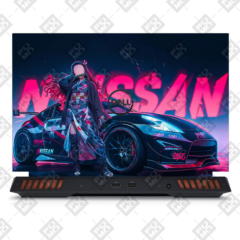 Neon Bloom Nezuko Racer Dell G15 5520, 5530 Laptop Skin