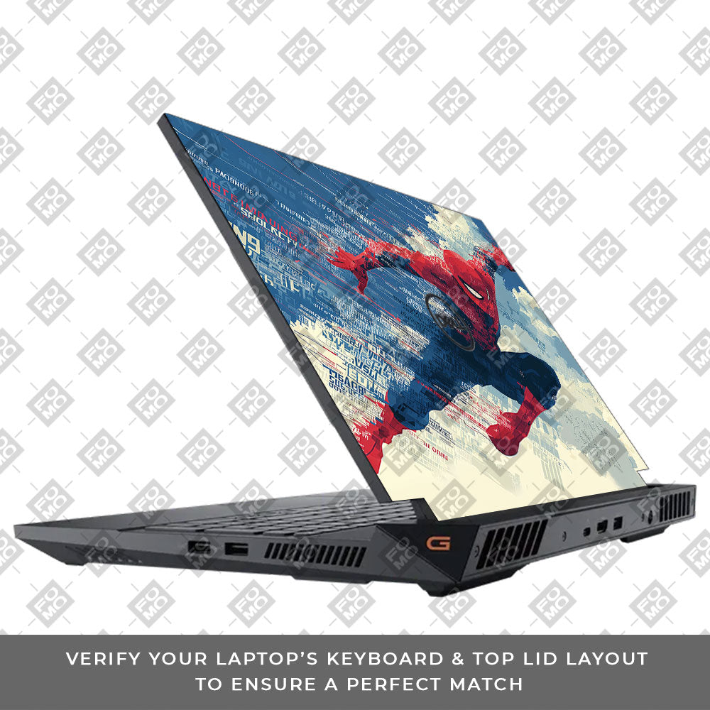 Spiderman Velocity Dell G15 5520, 5530 Laptop Skin