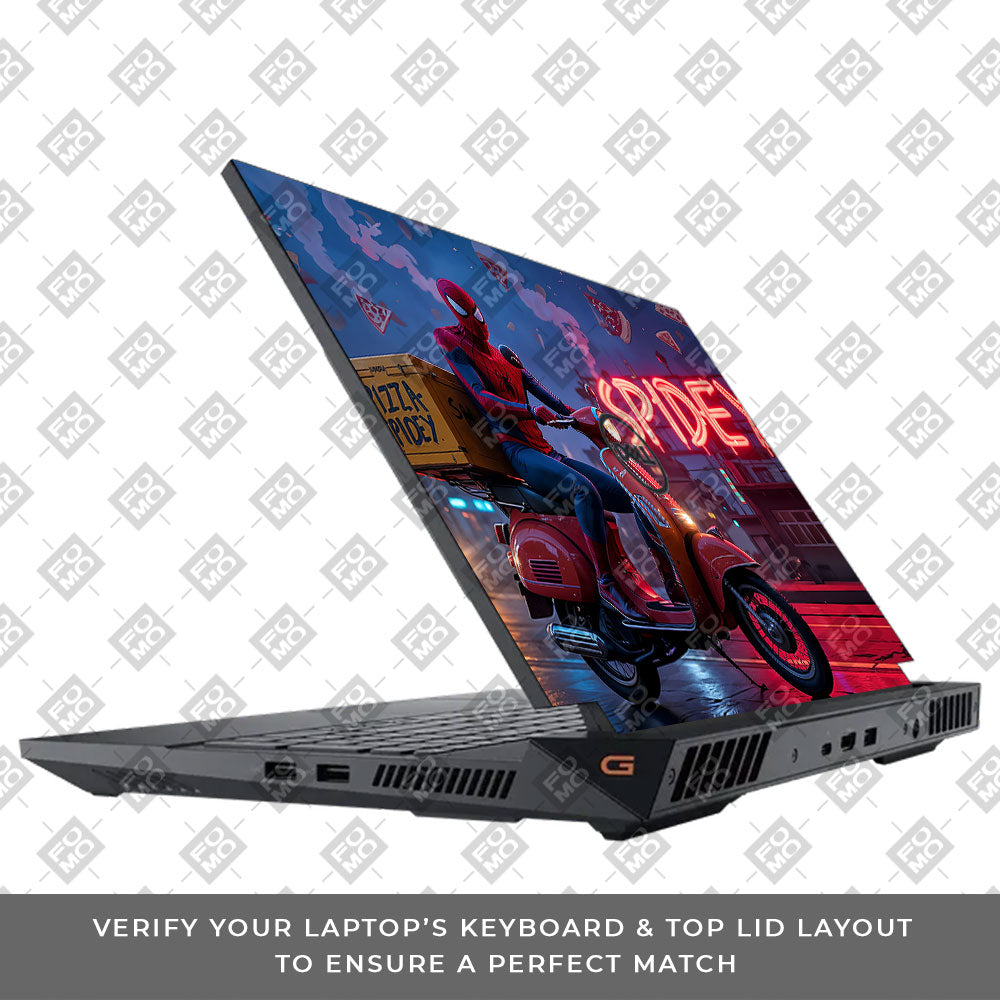Pizza Spidey Dell G15 5520, 5530 Laptop Skin