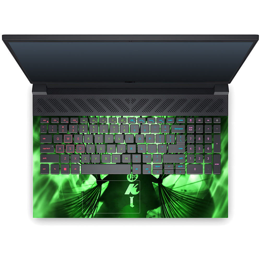 Loki's Green Aura Dell G15 5520, 5530 Laptop Skin