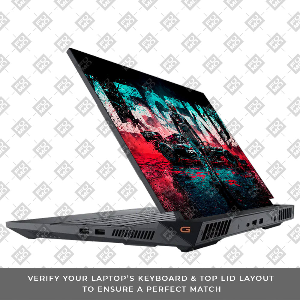 F1 Legend Racer Dell G15 5520, 5530 Laptop Skin