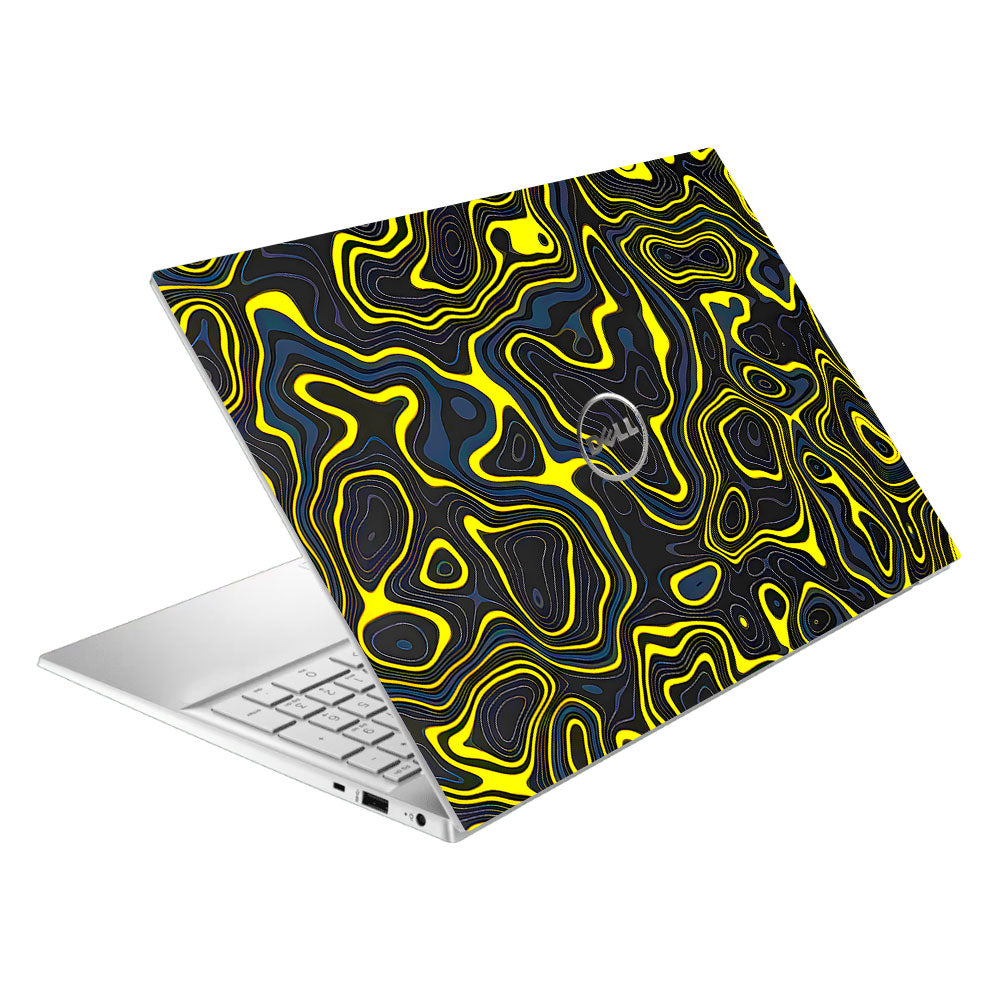 Neon Lava Contours Dell Inspiron 3501 Laptop Skin