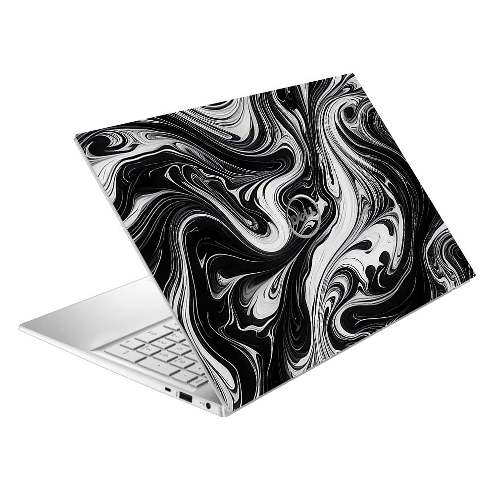 Black and White Marble Dell Inspiron 3501 Laptop Skin