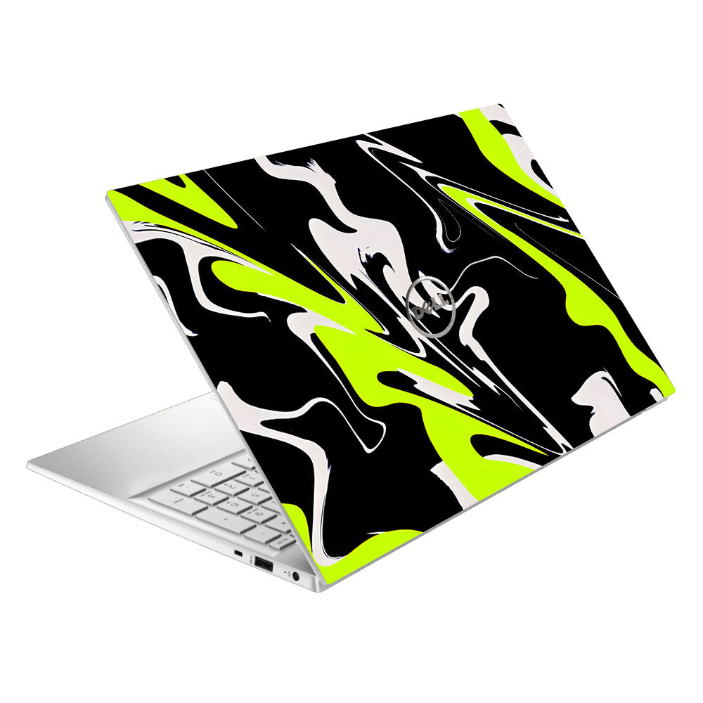 Neon Green and Black Patterns Dell Inspiron 3501 Laptop Skin