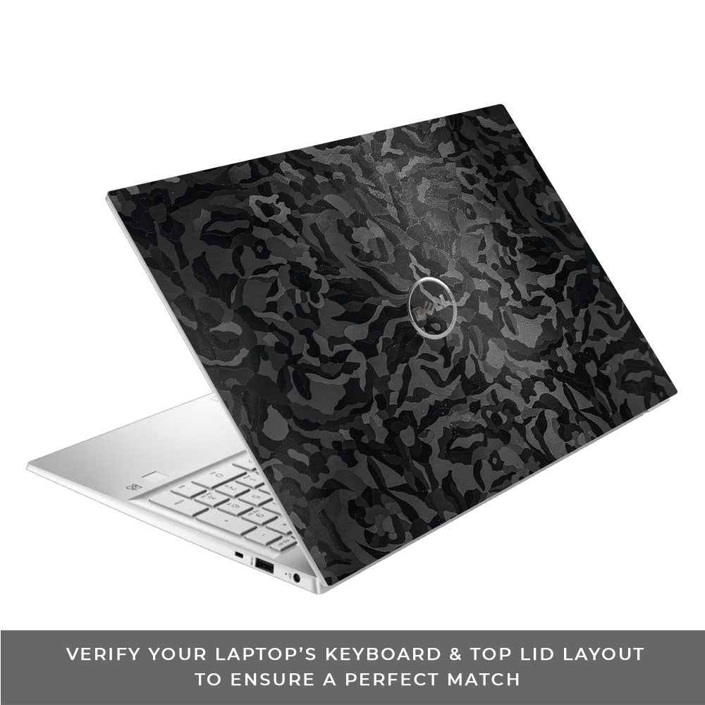 Textured Black Camouflage Dell Inspiron 3501 Laptop Skin