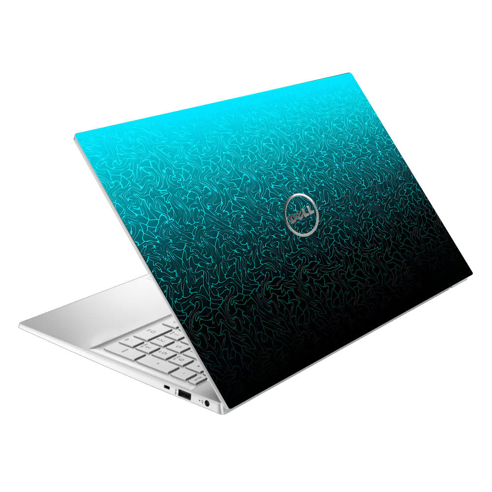 Cyan Blue to Black Gradient Dell Inspiron 3501 Laptop Skin