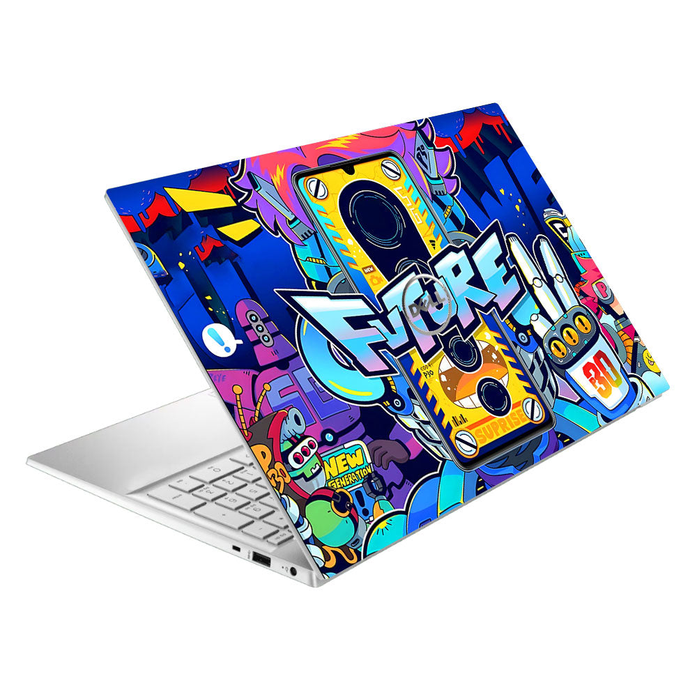 Futuristic Cyberpunk Vision Dell Inspiron 3501 Laptop Skin