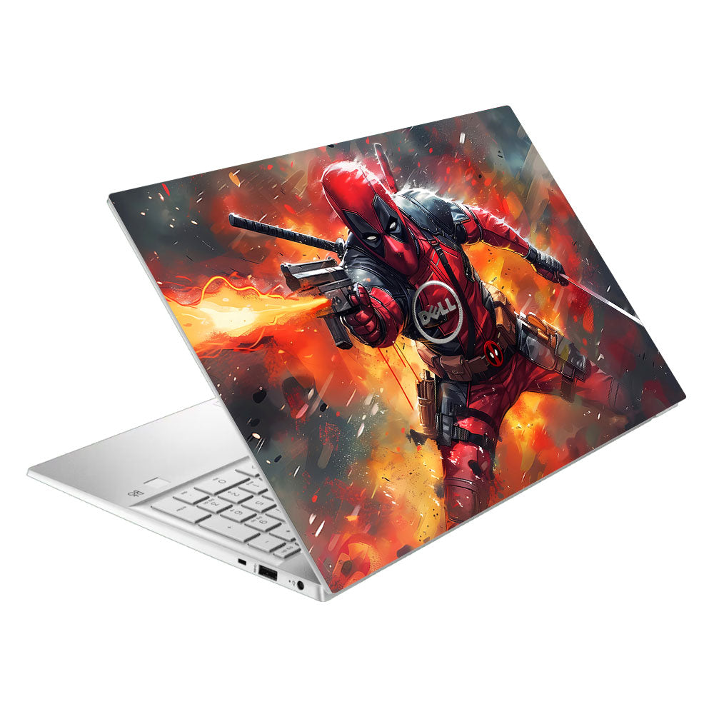 Deadpool in Action Dell Inspiron 3501 Laptop Skin