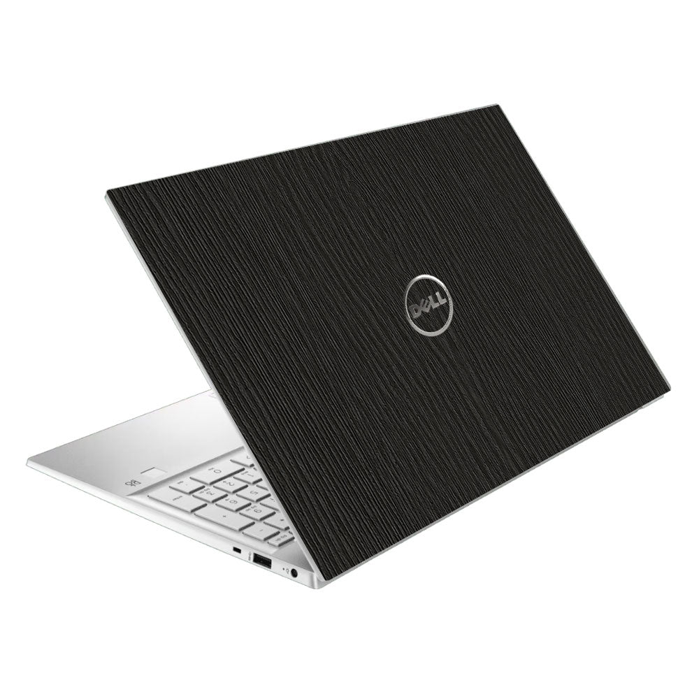 Textured Black Wood Dell Inspiron 3501 Laptop Skin