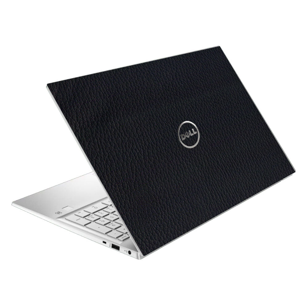 Textured Black Leather Dell Inspiron 3501 Laptop Skin