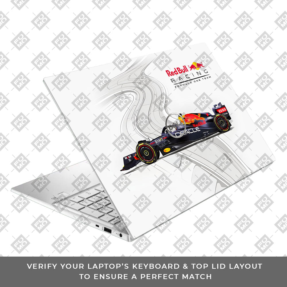Red Bull Racing in Action Dell Inspiron 3501 Laptop Skin
