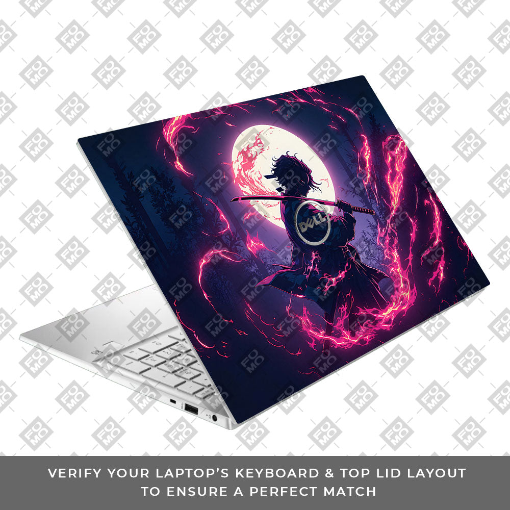 Tanjiro's Flame of Ember Dell Inspiron 3501 Laptop Skin
