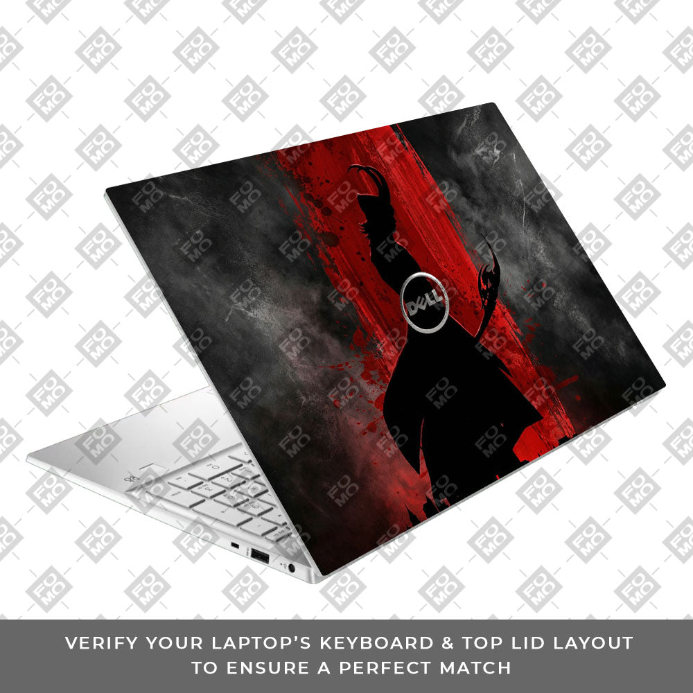 Loki Silhouette Red Strike Dell Inspiron 3501 Laptop Skin
